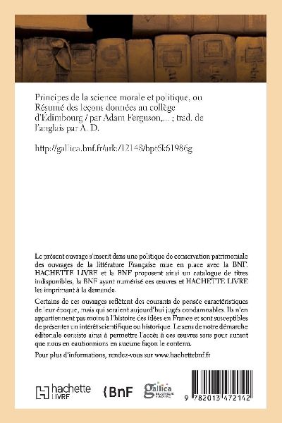 Principes de la science morale et politique