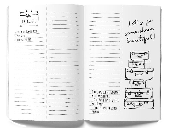 GuideMe Reisetagebuch Travel Diary "Weltkarte"