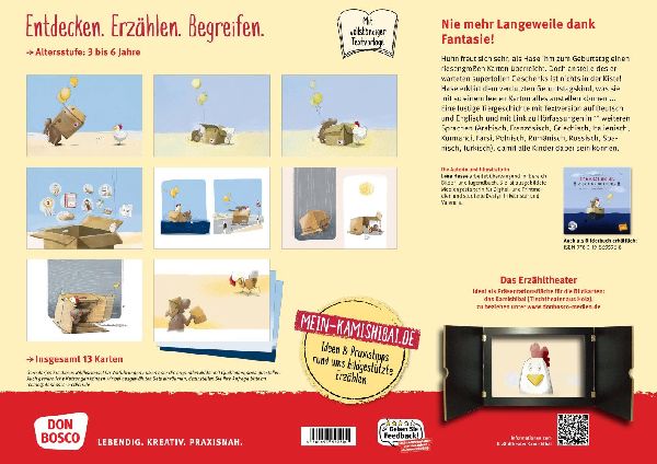 Eine Kiste Nichts. A Box of Nothing. Kamishibai Bildkartenset