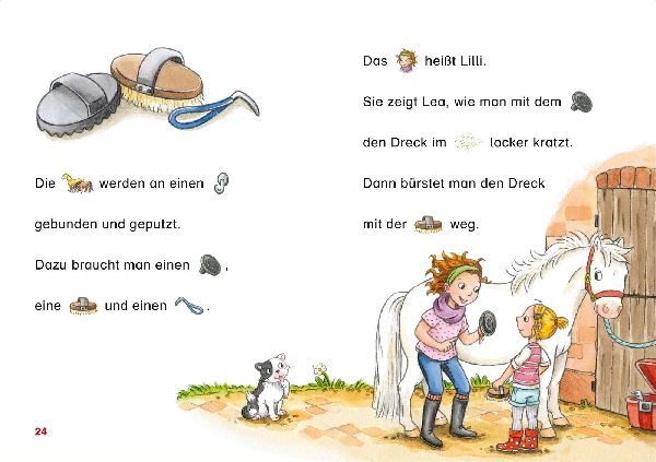 Duden Leseprofi - Mit Bildern lesen lernen: Ausflug zum Reiterhof, Erstes Lesen