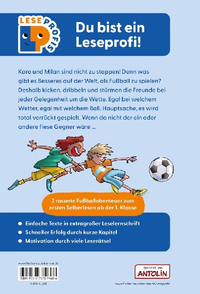 Leseprofis - Voll im Fußballfieber!, 1. Klasse (Doppelband)