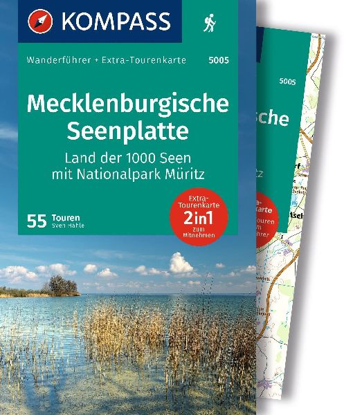 KOMPASS Wanderführer Mecklenburgische Seenplatte, Land der 10...