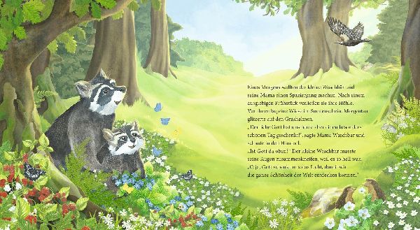 Der kleine Waschbär fragt nach Gott - ein Bilderbuch für Kinder ab 2 Jahren