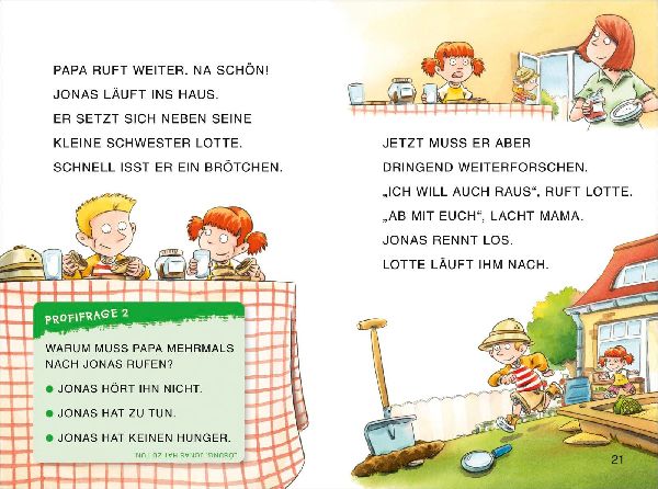 Duden Leseprofi - Großbuchstaben: Das Geheimnis der Dinospur, Erstes Lesen