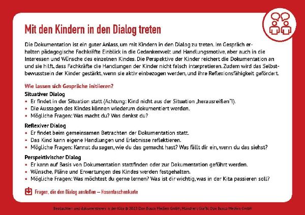 Beobachten und dokumentieren in der Kita