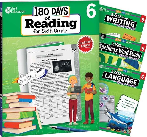 180 Days(tm) Reading 2nd Ed, Writing, Spelling, & Language...