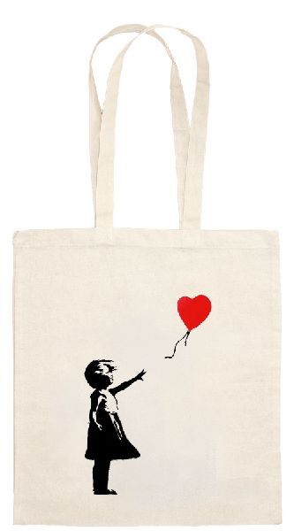 Umhängetasche Banksy Girl with Balloon