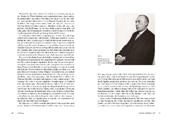 Köln in der Weimarer Republik 1918-1933
