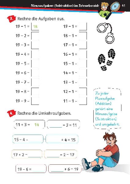 Die drei ??? Kids: Mein Übungsheft Mathe 1. Klasse - Rechnen bis 20
