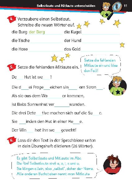 Die drei ??? Kids: Mein Übungsheft Deutsch 2. Klasse - Richtig schreiben