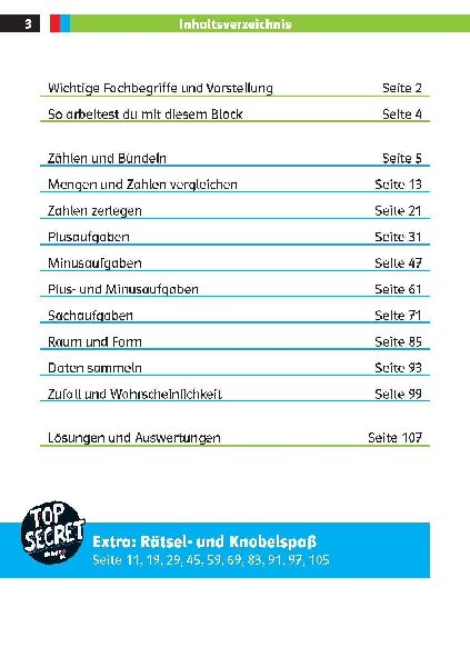 Die drei ??? Kids: Mein Matheblock 1. Klasse