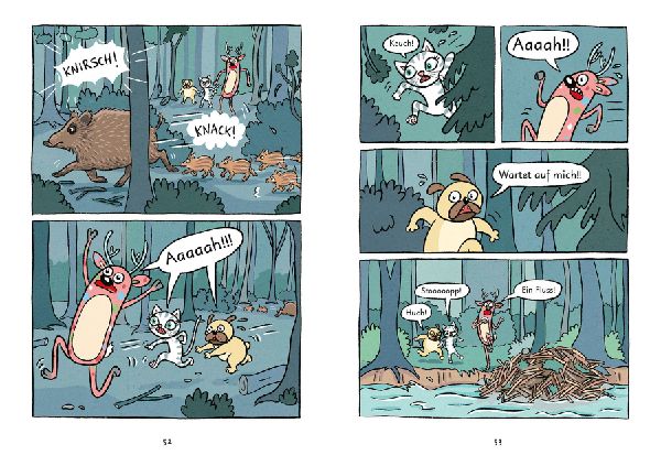 Mein Abenteuercomic - Mops und Kätt entdecken den Wald