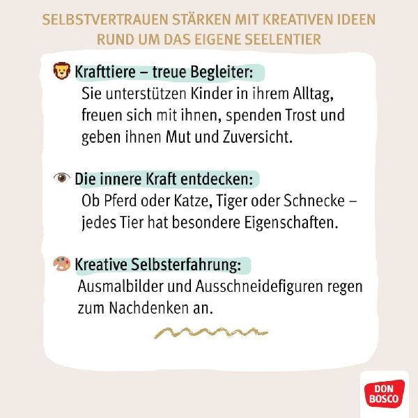 Mein Krafttier-Heft. Ausmalen, ausfüllen und die eigene Stärke entdecken