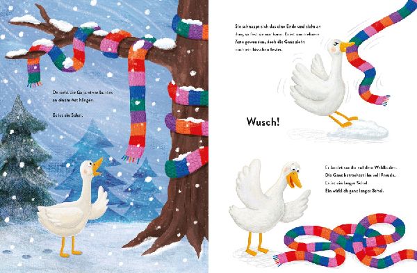 Die Gans und der ganz lange Schal - Eine Weihnachtsgeschichte