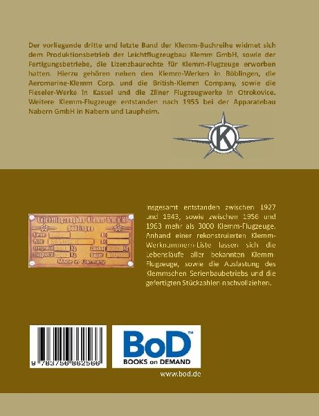 Klemm-Flugzeuge III