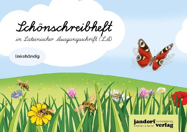 Schönschreibheft in LA - linkshändig - Lateinische Ausgangss...