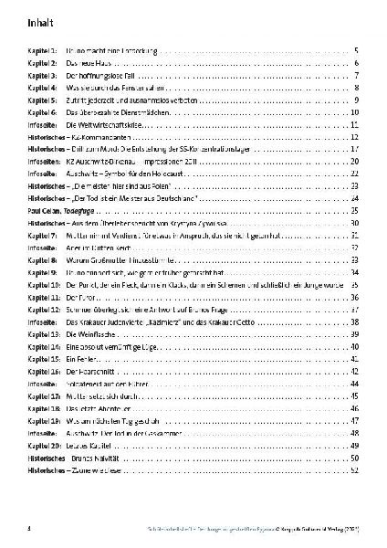 Der Junge im gestreiften Pyjama - Schülerarbeitsheft