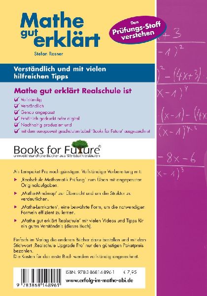 Mathe gut erklärt Realschule Baden-Württemberg