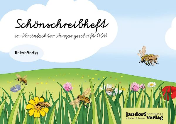 Schönschreibheft in VA - linkshändig - Vereinfachte Ausgangs...