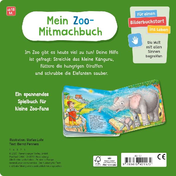 Füttere die Affen! Mein Zoo-Mitmachbuch