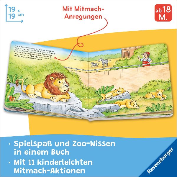 Füttere die Affen! Mein Zoo-Mitmachbuch