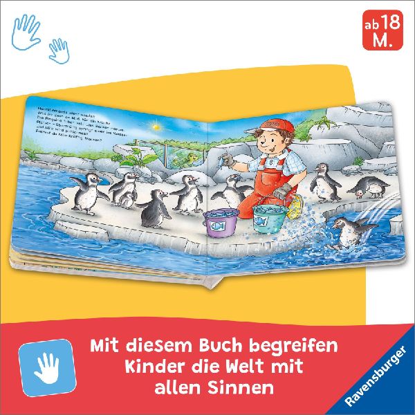 Füttere die Affen! Mein Zoo-Mitmachbuch
