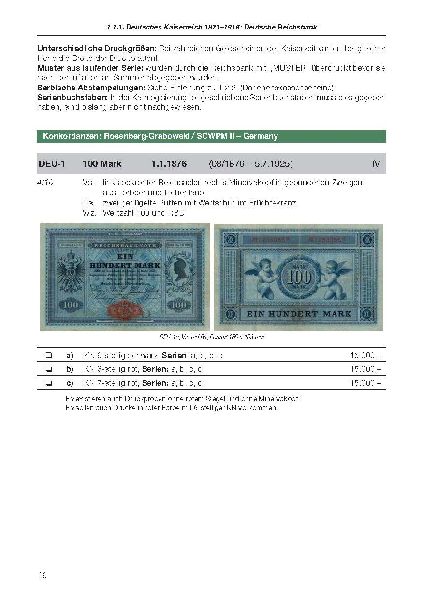 Die deutschen Banknoten ab 1871
