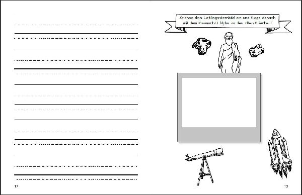 Von Alpha bis Omega - Ein Übungsbuch mit bildhaften Merkhilfen zum altgriechischen Alphabet für Eltern, Schüler und Schlaumeier