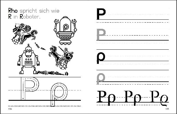Von Alpha bis Omega - Ein Übungsbuch mit bildhaften Merkhilfen zum altgriechischen Alphabet für Eltern, Schüler und Schlaumeier