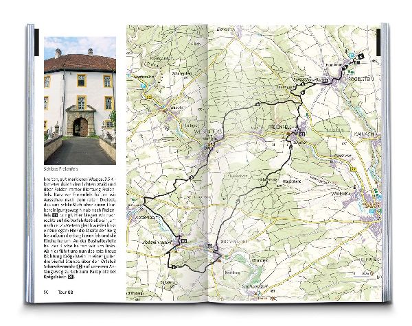 KOMPASS Wanderführer Fränkische Schweiz mit Oberem Maintal und Hersbrucker Schweiz, 55 Touren mit Extra-Tourenkarte