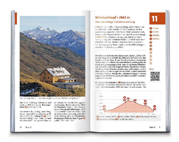 KOMPASS Wanderführer Zillertal, 55 Touren mit Extra-Tourenkarte
