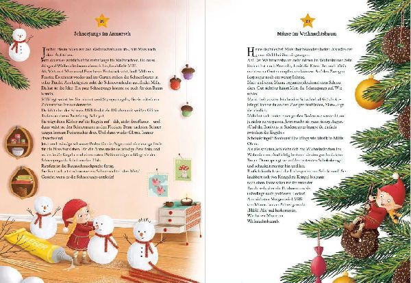 Wichtelzauber zum Weihnachtsfest - 24 Adventskalender-Geschichten zum Vorlesen