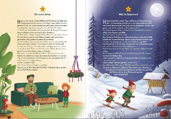 Wichtelzauber zum Weihnachtsfest - 24 Adventskalender-Geschichten zum Vorlesen