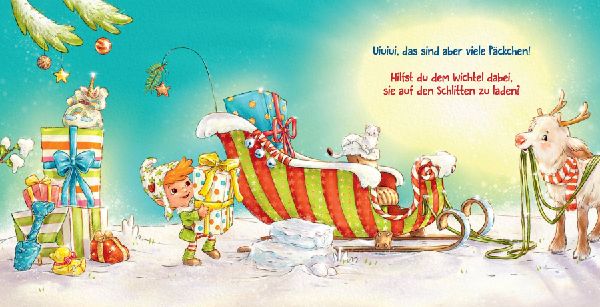 Die Weihnachtswichtelwerkstatt (Pappbilderbuch)