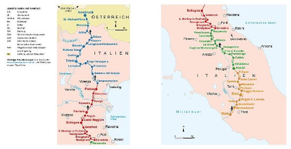 Der Pilgerweg nach Rom