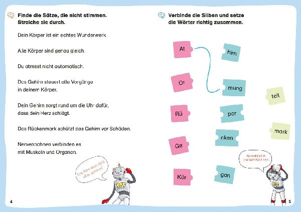 WAS IST WAS Erstes Lesen. Leserätsel Unser Körper