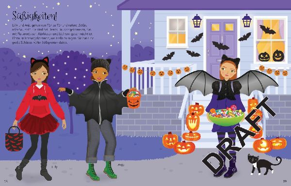 Mein Anziehpuppen-Stickerbuch: Halloween