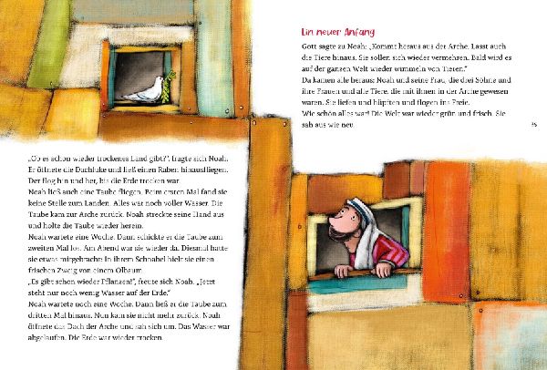 Die bunte Kinderbibel für dich. Farbenfroh illustrierte Bibel mit den wichtigen Bibelstellen. Spielerisch den Glauben entdecken: Christliche Kindergeschichten für Erstleser ab 6 Jahren