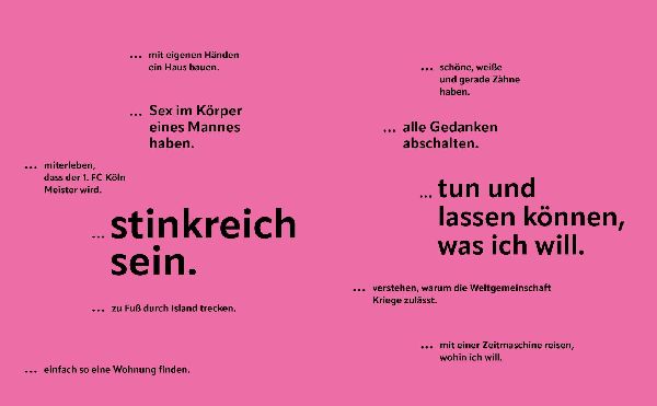 Einmal im Leben ...