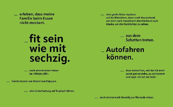 Einmal im Leben ...