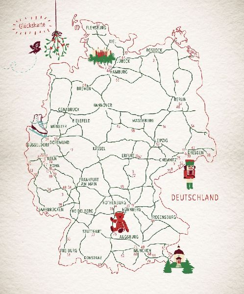 Glücksorte rund um Weihnachten in Deutschland
