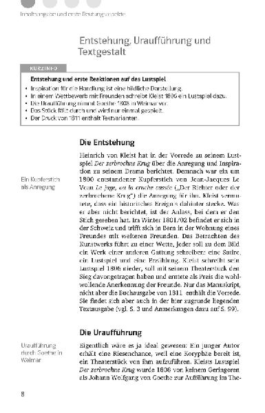 Klett Lektürehilfen Heinrich von Kleist, Der zerbrochne Krug