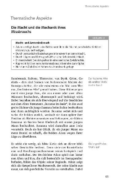 Klett Lektürehilfen Heinrich von Kleist, Der zerbrochne Krug