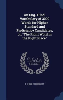 An Eng.-Hind. Vocabulary of 3000 Words for Higher Standard and...