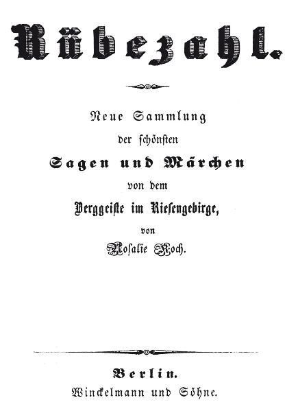 Rübezahl - Berggeist im Riesengebirge 1845 - Band 1