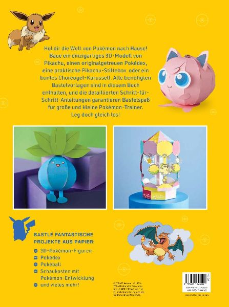 Pokémon: Das große Pokémon-Bastelbuch - Die schönsten Bastelideen aus Papier
