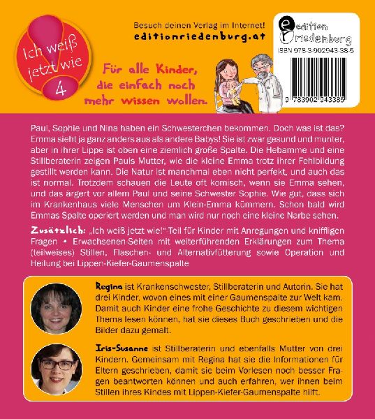 Besonders wenn sie lacht - Das Kindersachbuch zum Thema Stillen, Füttern, Operation und Heilung bei Lippen-Kiefer-Gaumenspalte