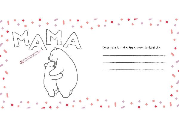 Mama, ich habe ein Buch für dich geschrieben - Version für Kinder