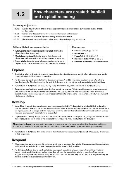 Lower Secondary English Teacher's Guide: Stage 8