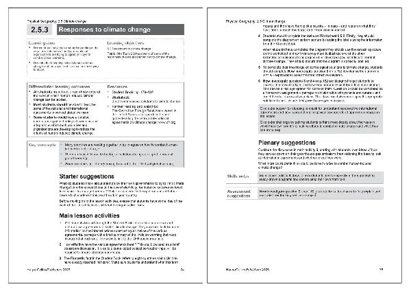 Cambridge IGCSE(TM) Geography Teacher's Guide